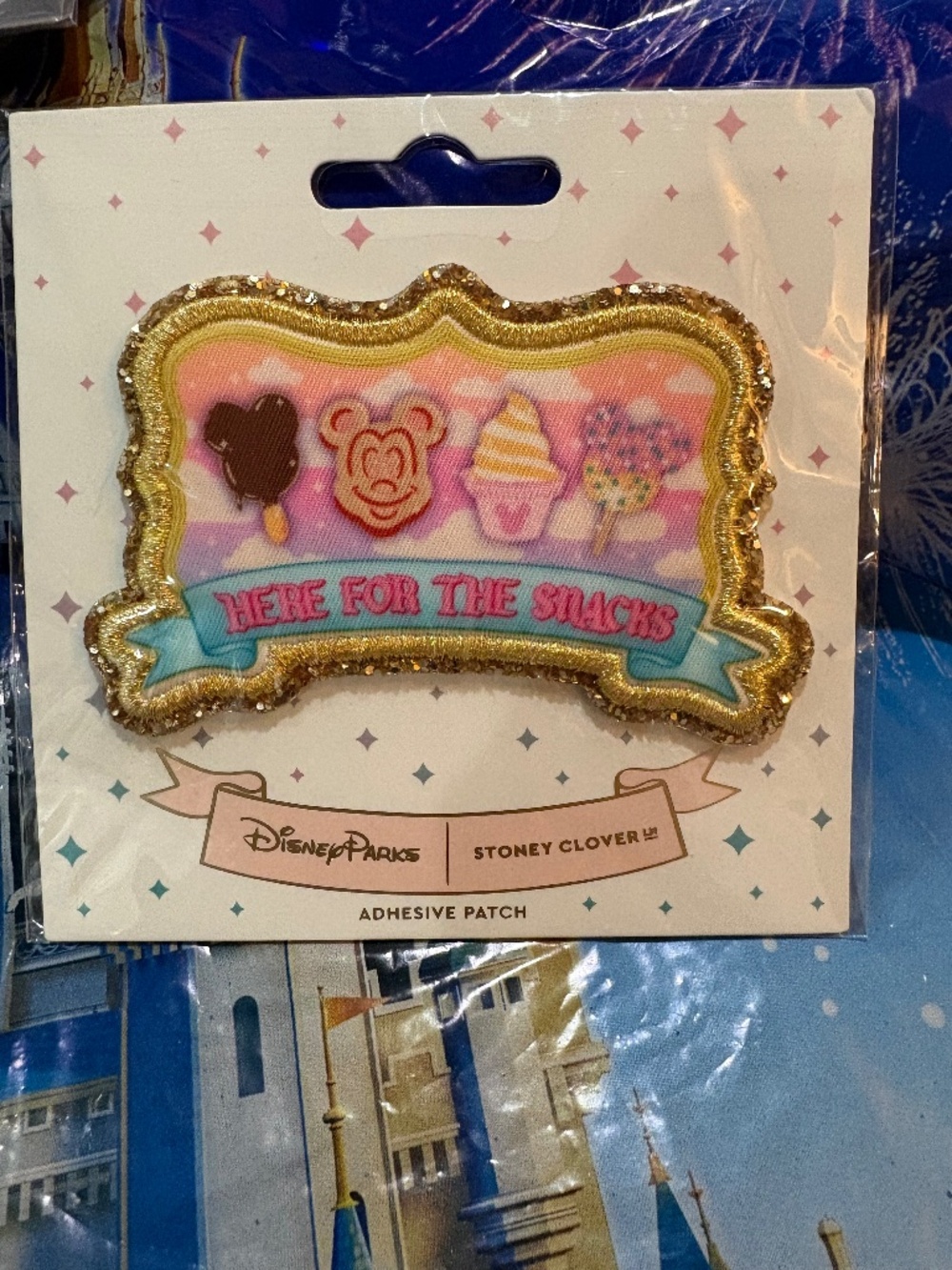 Disney Parks Stoney Clover Lane Here For the Snacks Disney Patch NEW Sealed